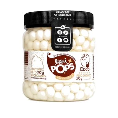 Perlas explosivas LiquiPops sabor a coco · 350 g