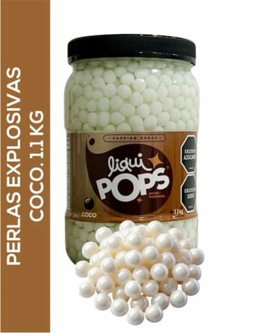 Perlas explosivas liquipops sabor a coco x 1150 gramos