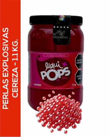Perlas explosivas liquipops sabor a cereza x 1150 gramos