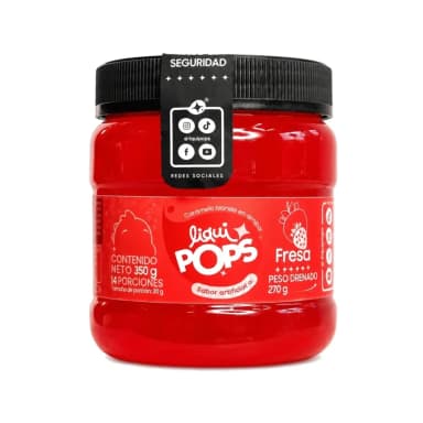 Perlas explosivas LiquiPops sabor a fresa · 350 g