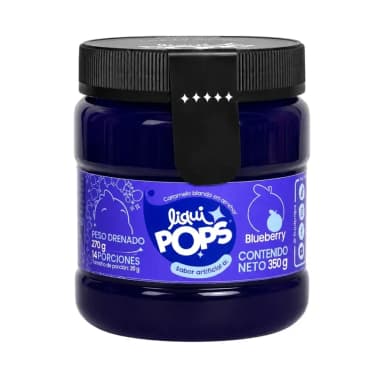 Perlas explosivas LiquiPops sabor a blueberry · 350 g