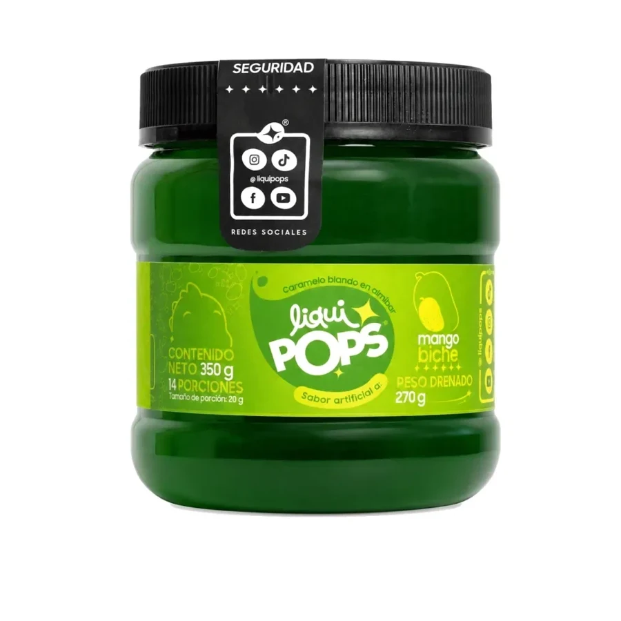 Perlas explosivas LiquiPops sabor a mango biche · 350 g