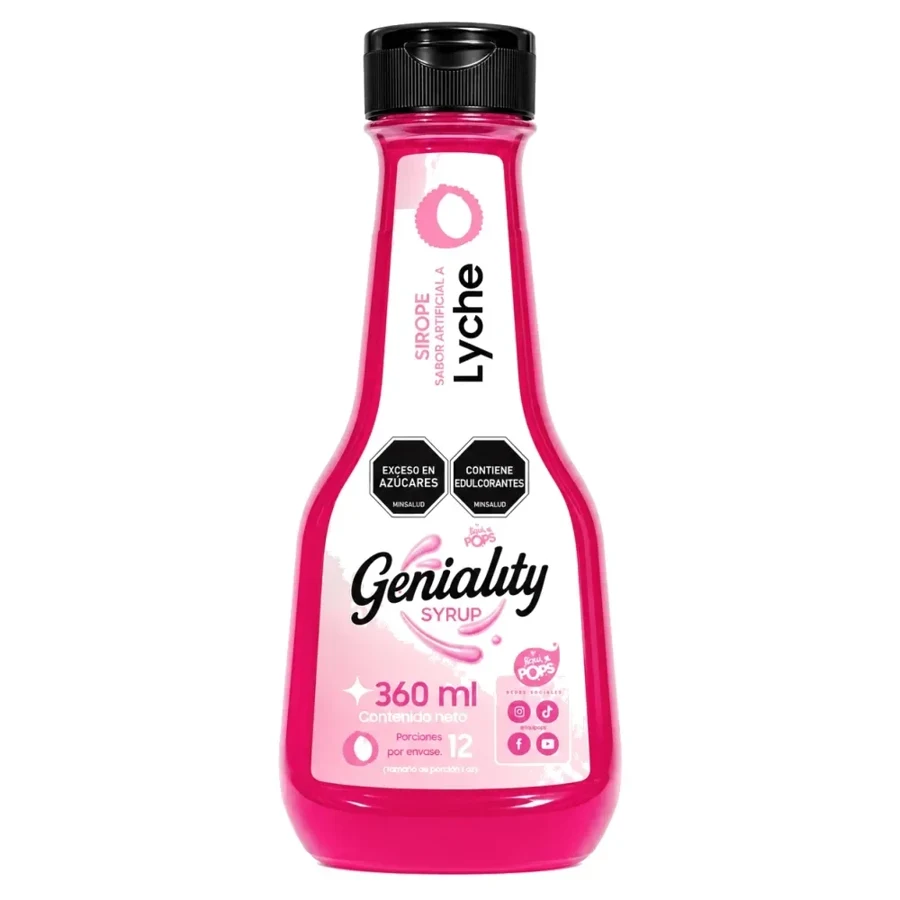 Sirope Geniality de lychee 360 ml