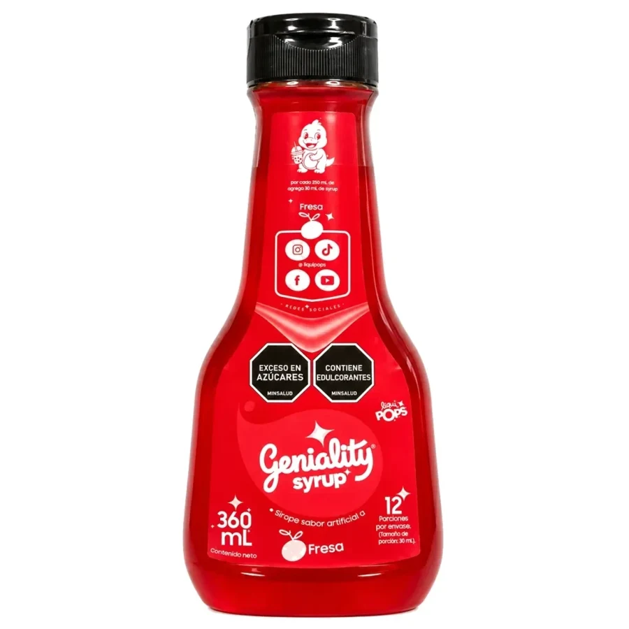 Sirope Geniality de fresa 360 ml