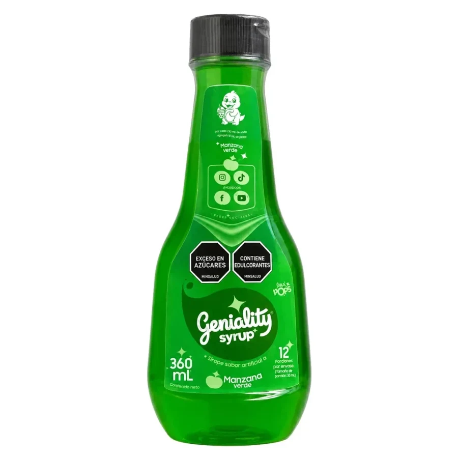 Sirope Geniality de manzana verde 360 ml
