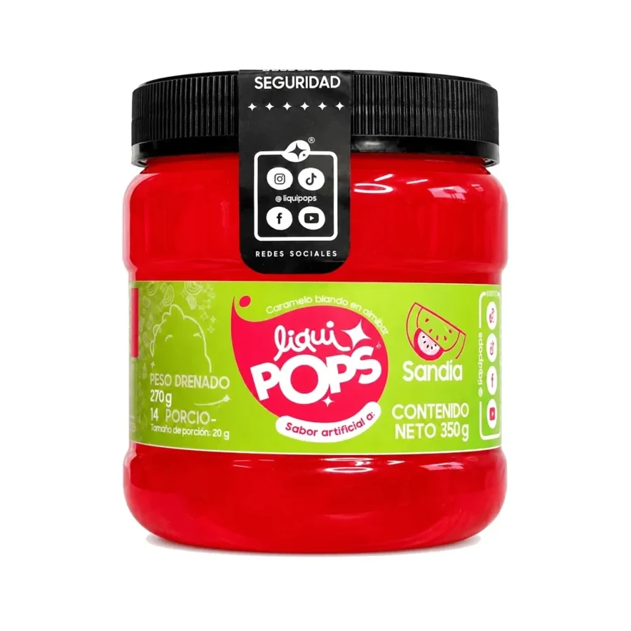 Perlas explosivas LiquiPops sabor a sandía · 350 g