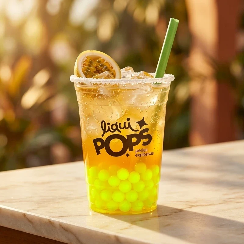 Perlas explosivas LiquiPops sabor a sal con maracuyá · 3400 g