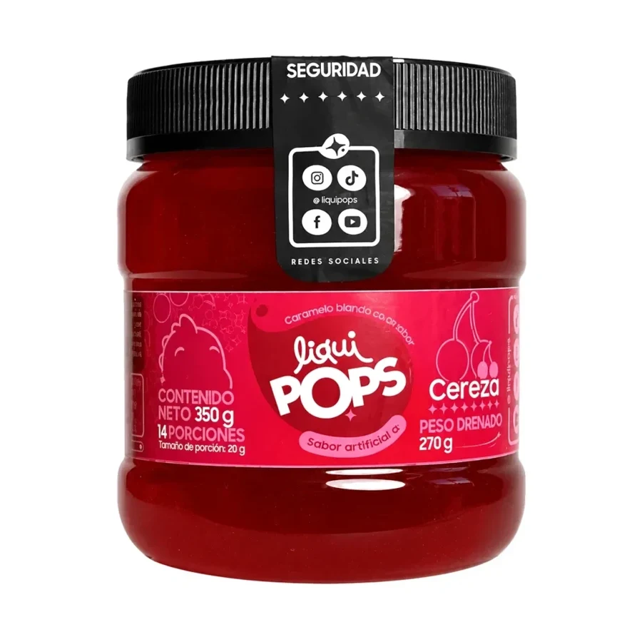 Perlas explosivas LiquiPops sabor a cereza · 350 g