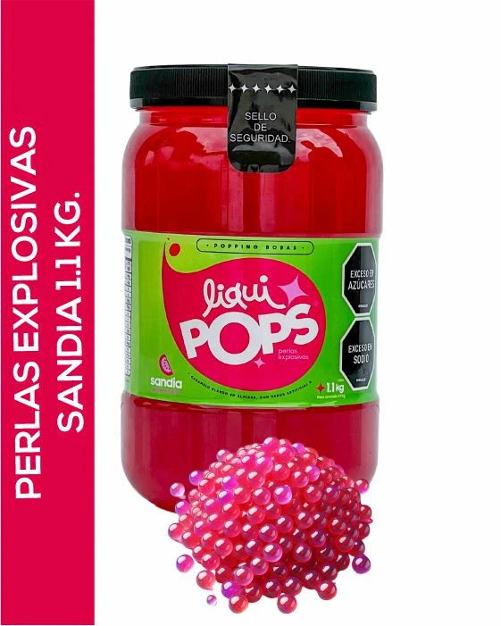 Perlas explosivas liquipops sabor a Sandia x 1150 gramos