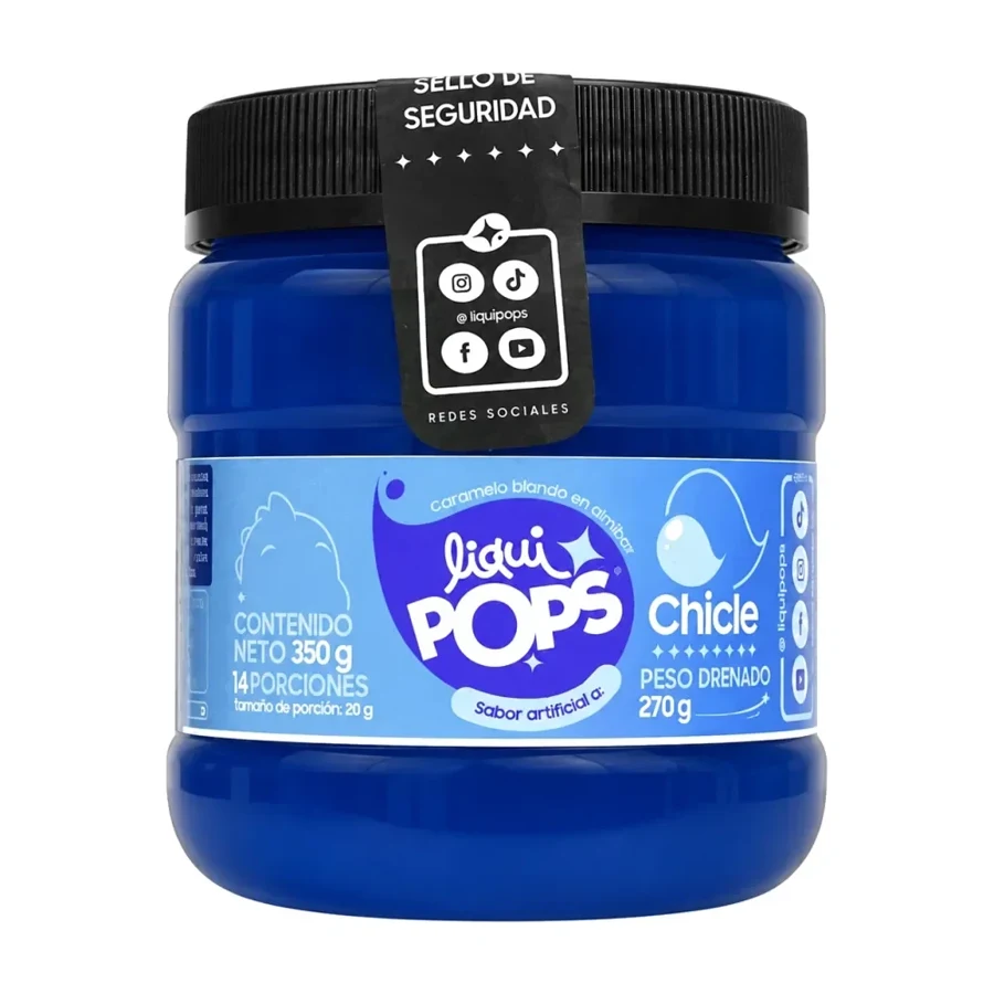 Perlas explosivas LiquiPops sabor a chicle · 350 g