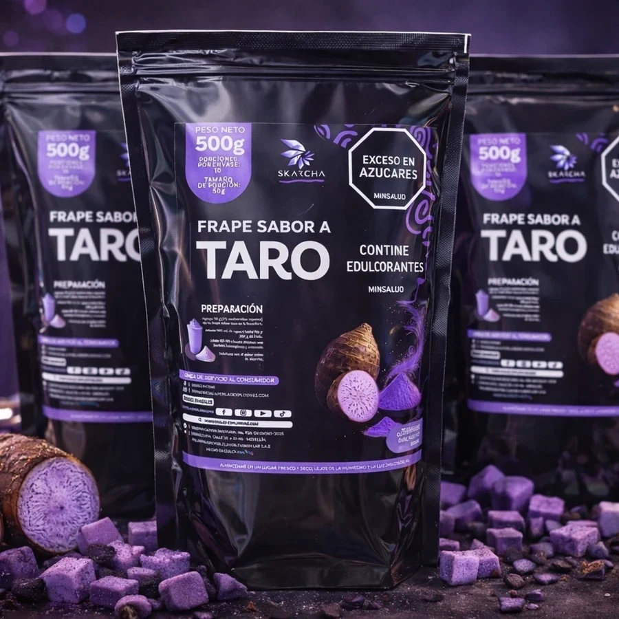 Mezcla en polvo para bubble tea taro · 500 g