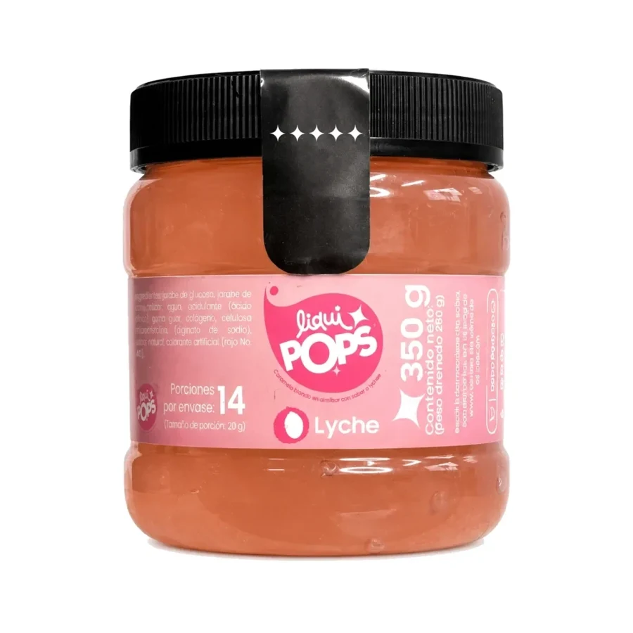Perlas explosivas LiquiPops sabor a lychee · 350 g