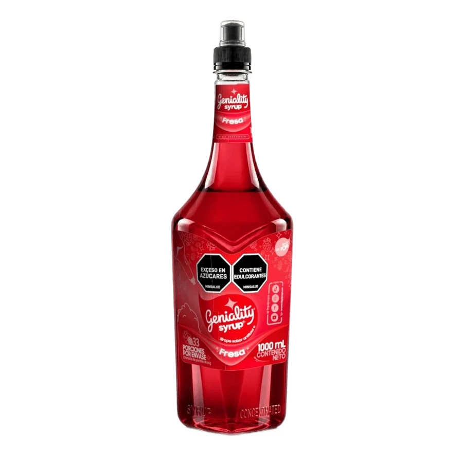 Sirope Geniality de fresa 1000 ml
