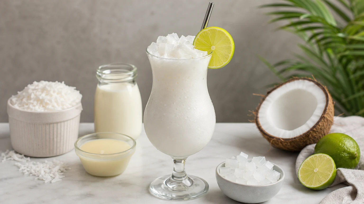 Presentación ilustrativa: Limonada de Coco con Yexis de Coco